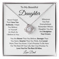To My Beautiful Daughter | Love Knot Necklace