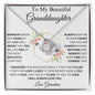 To My Beautiful Granddaughter | Love Knot Necklace