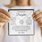 To My Beautiful Daughter | Love Mom | Love Knot Necklace