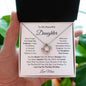 To My Beautiful Daughter | Love Mom | Love Knot Necklace