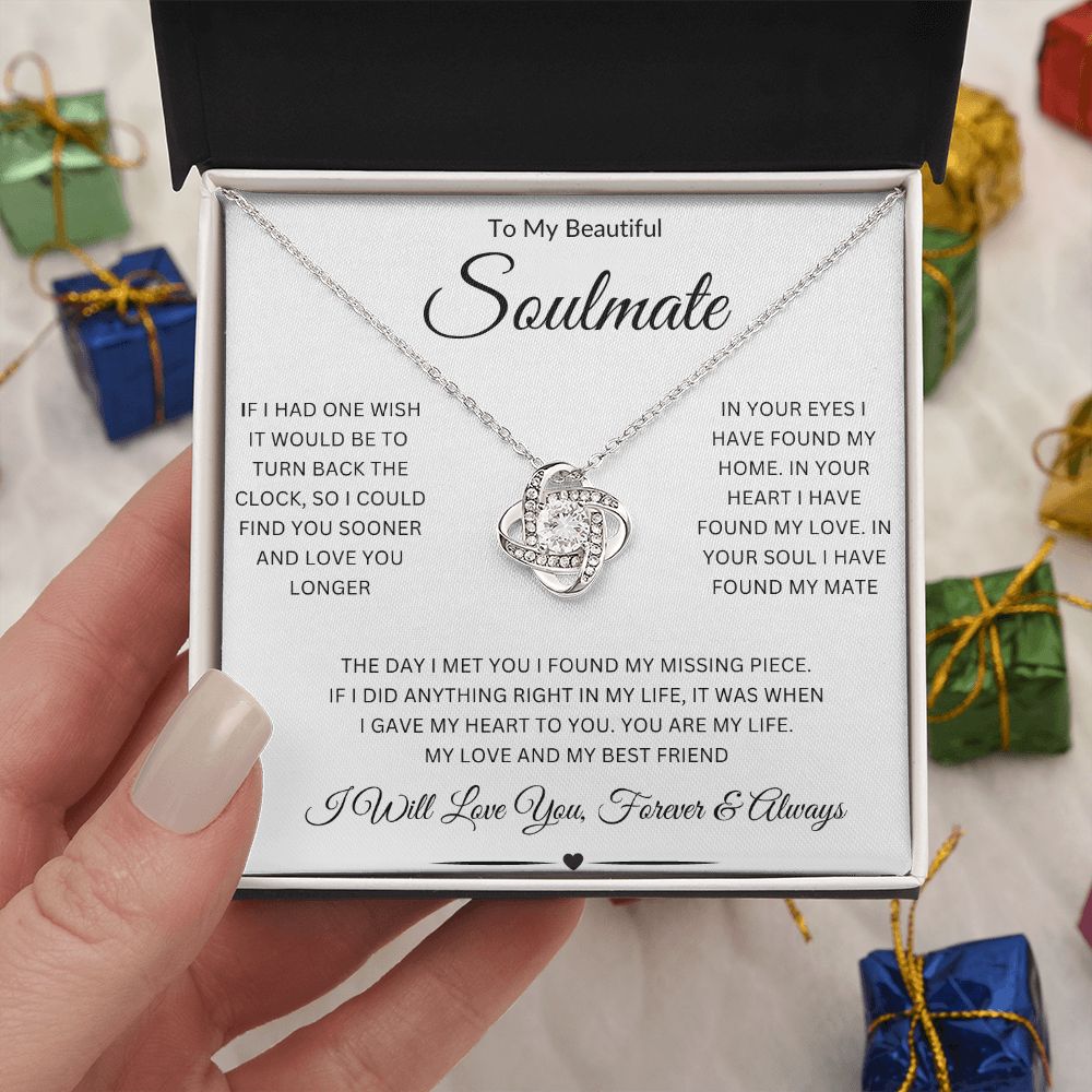 To My Beautiful Soulmate | Love Knot Necklace