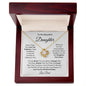To My Beautiful Daughter | Love Knot Necklace