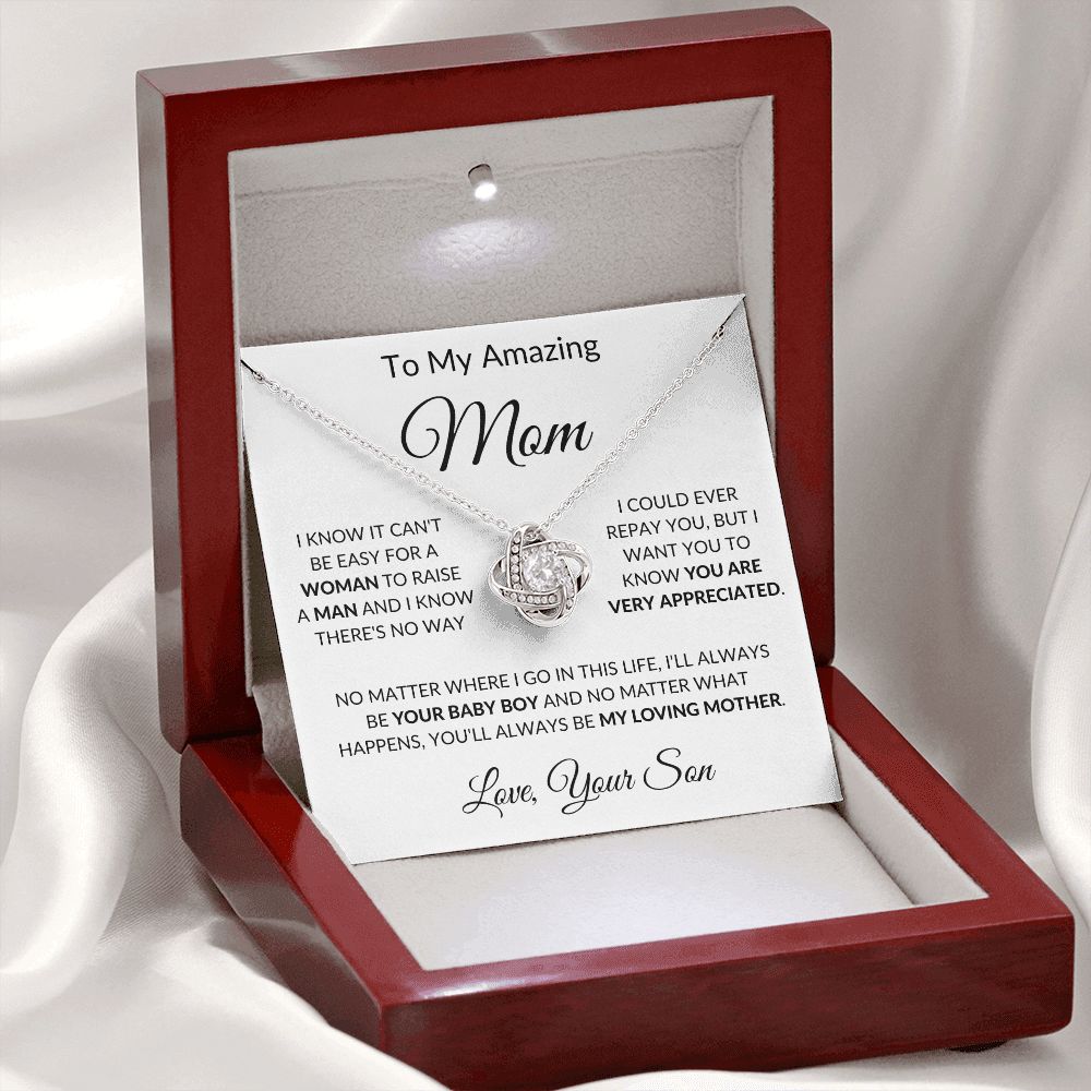 To My Amazing Mom | Love Knot Necklace
