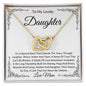 To My Lovely Daughter | Interlocking Hearts | Love Mom