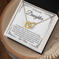 To My Lovely Daughter | Interlocking Hearts | Love Mom