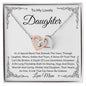 To My Lovely Daughter | Interlocking Hearts | Love Mom