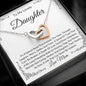 To My Lovely Daughter | Interlocking Hearts | Love Mom