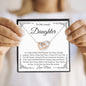 To My Lovely Daughter | Interlocking Hearts | Love Mom