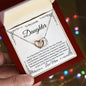 To My Lovely Daughter | Interlocking Hearts | Love Mom