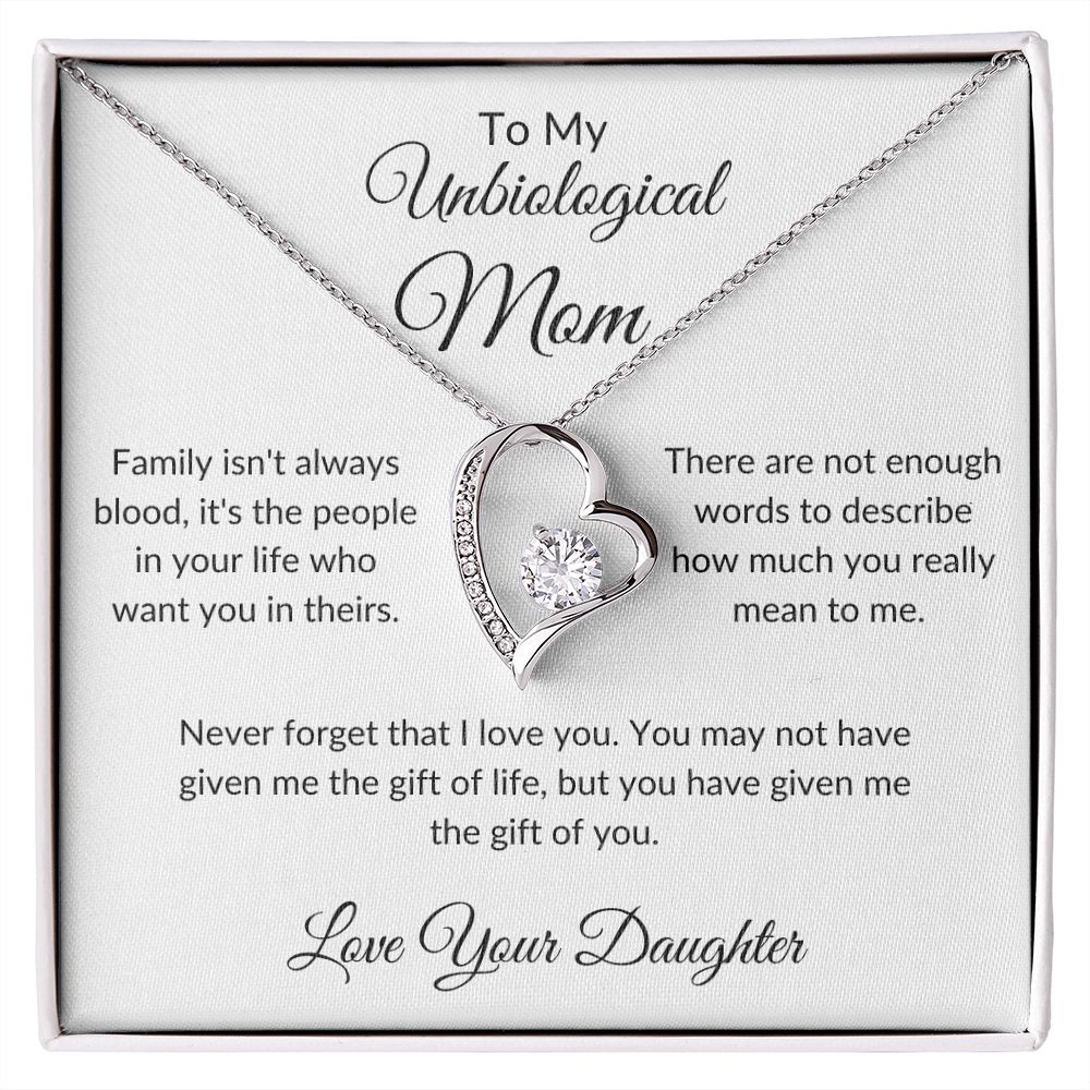 To My Unbiological Mom | Forever Love Necklace
