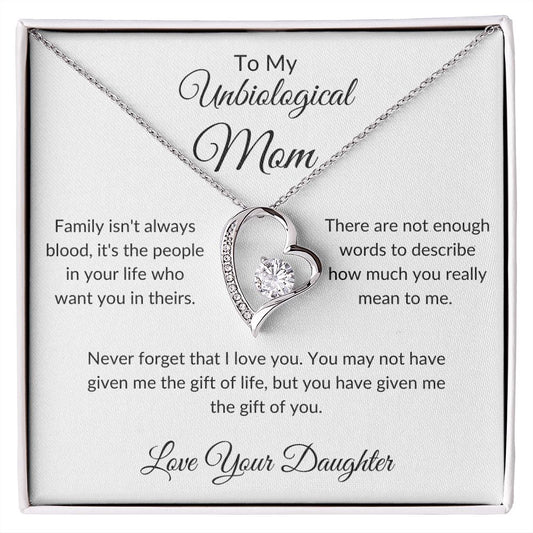 To My Unbiological Mom | Forever Love Necklace