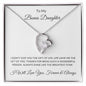 To My Bonus Daughter | Forever Love Necklace