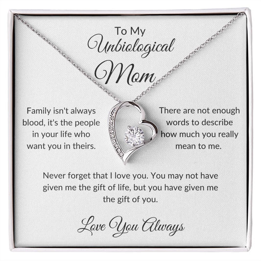 To My Unbiological Mom | Love You Always | Forever Love Necklace