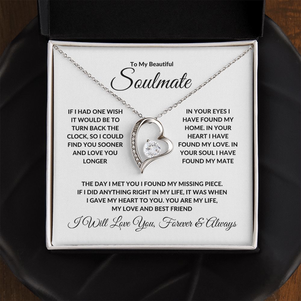To My Beautiful Soulmate | Forever Love Necklace