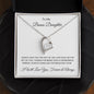 To My Bonus Daughter | Forever Love Necklace