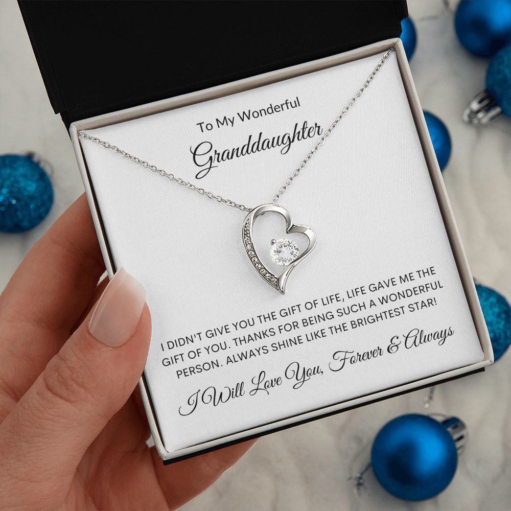 To My Wonderful Granddaughter | Forever Love Necklace
