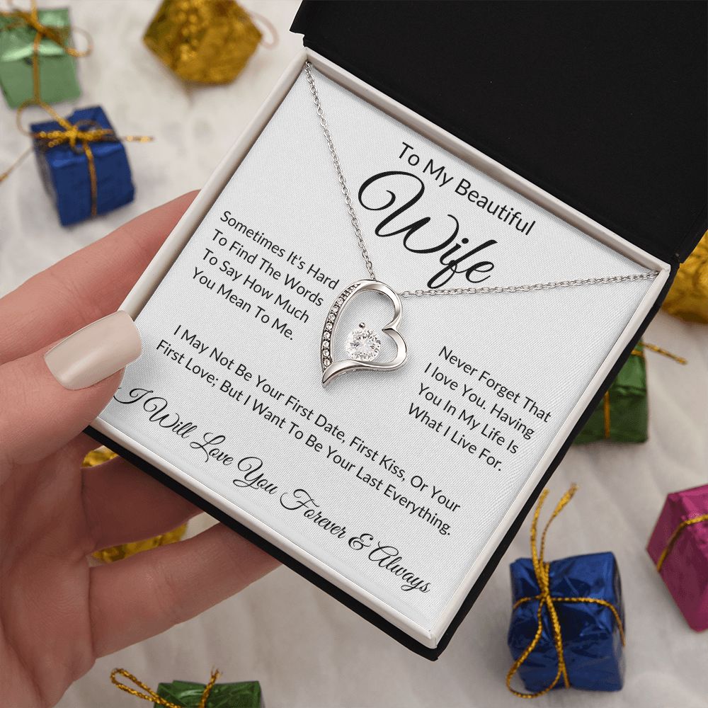 To My Beautiful Wife | Forever Love Necklace