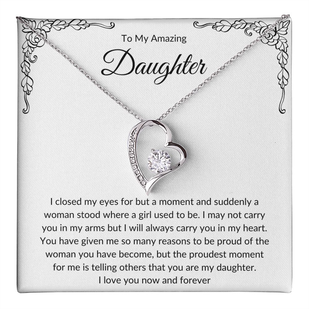 To My Amazing Daughter | Forever Love Necklace