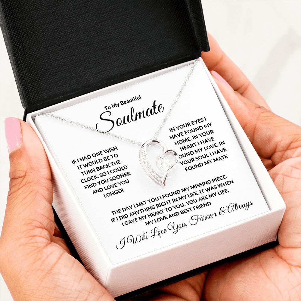 To My Beautiful Soulmate | Forever Love Necklace