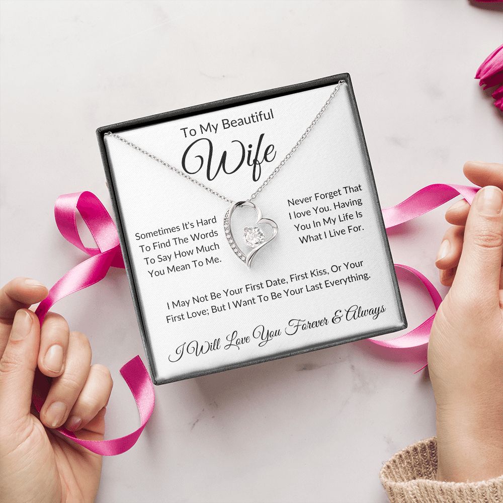 To My Beautiful Wife | Forever Love Necklace