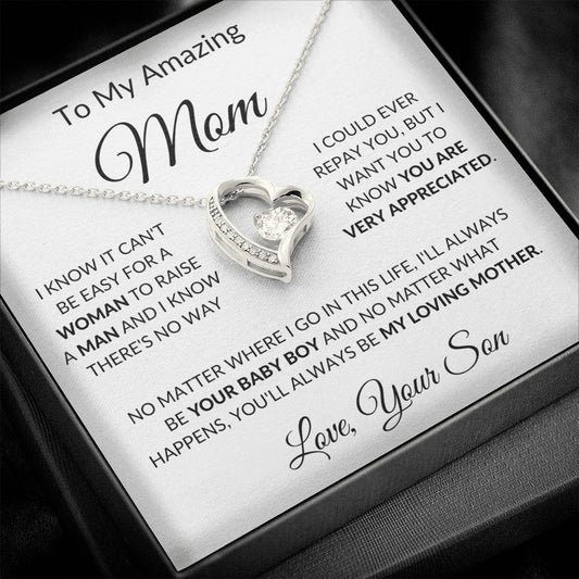 To My Amazing Mom | Forever Love Necklace