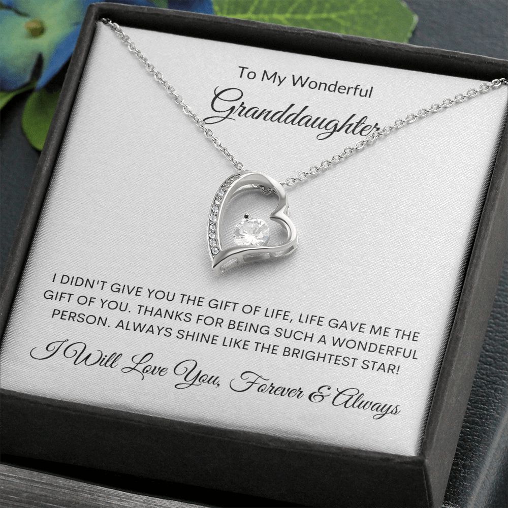 To My Wonderful Granddaughter | Forever Love Necklace