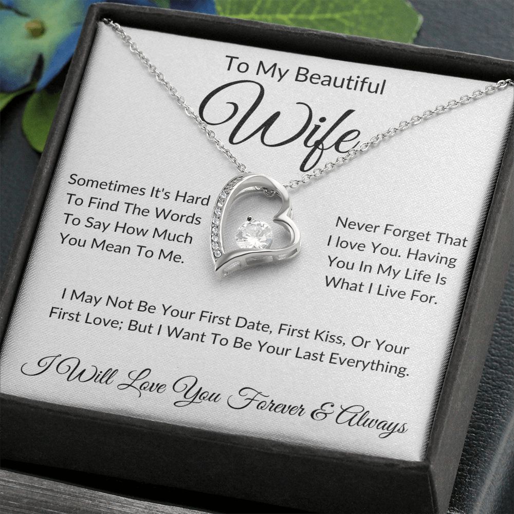 To My Beautiful Wife | Forever Love Necklace