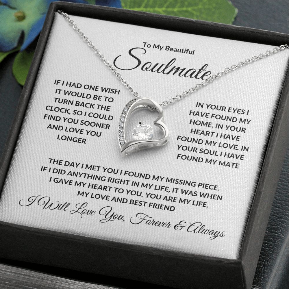 To My Beautiful Soulmate | Forever Love Necklace