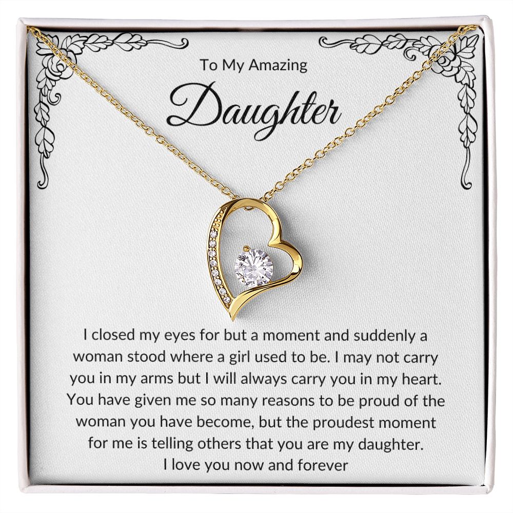 To My Amazing Daughter | Forever Love Necklace
