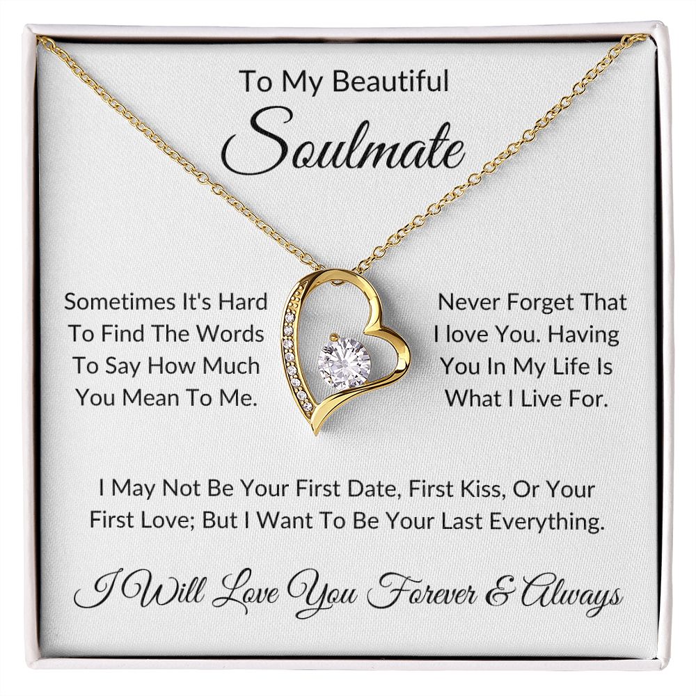 To My Beautiful Soulmate | Forever Love Necklace