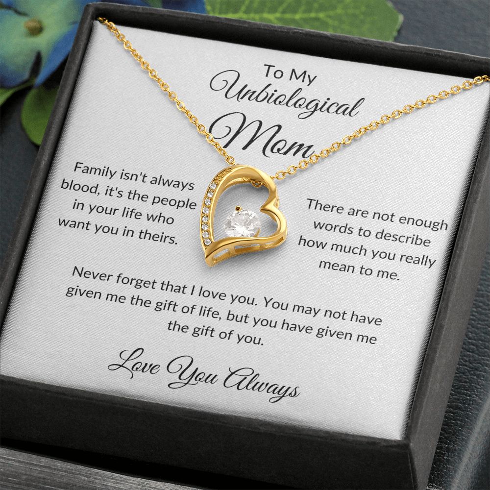 To My Unbiological Mom | Love You Always | Forever Love Necklace